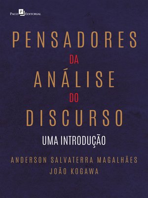 cover image of Pensadores da análise do discurso